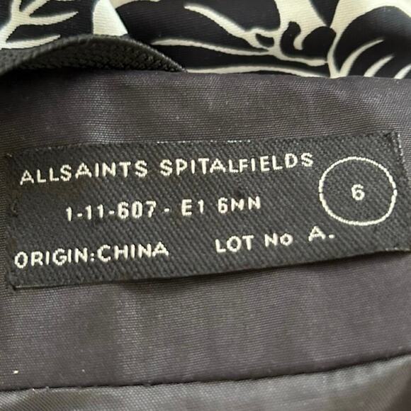 All Saints Women Sleeveless Sequin Cocktail Mini Dress Glam Party Black Size 6 - Picture 5 of 10